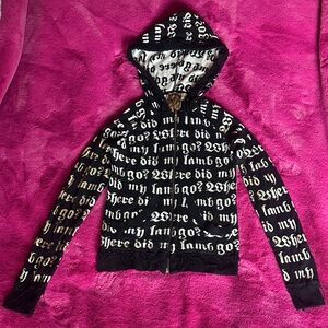 L.A.M.B. “WDMLG” Black and White Hoodie